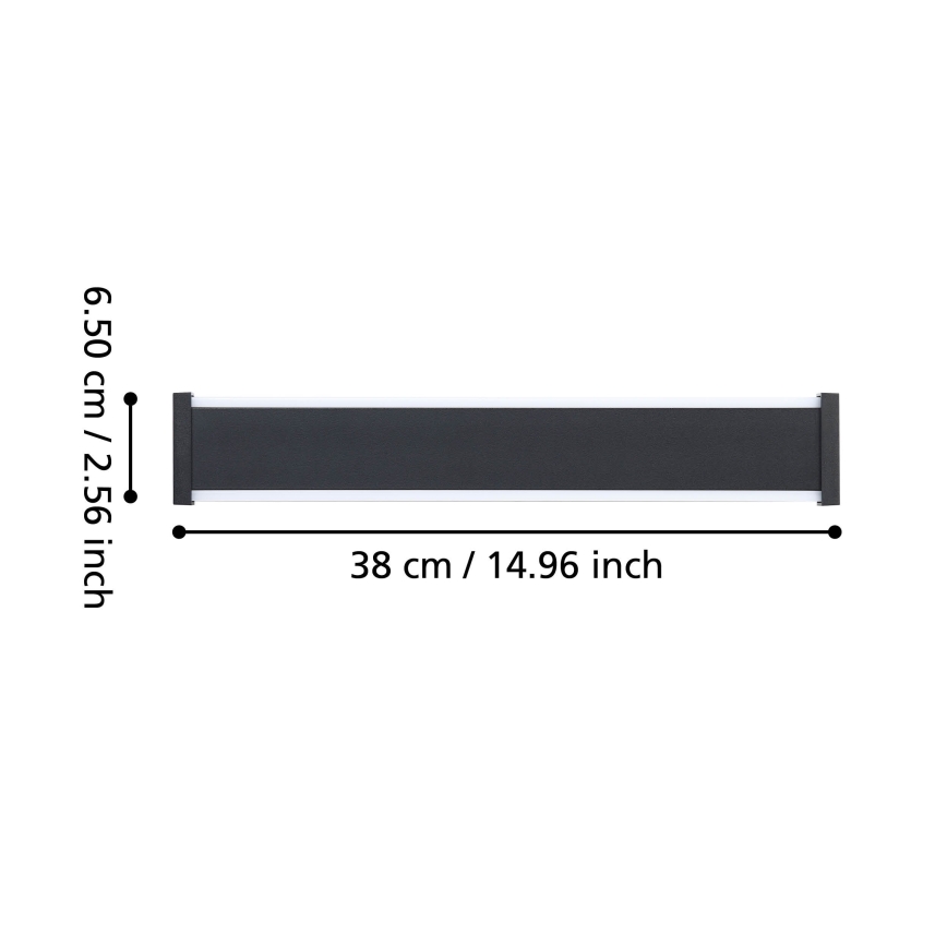 Eglo - LED sieninis lauko šviestuvas 2xLED/3,7W/230V 3000K IP55