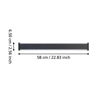 Eglo - LED sieninis lauko šviestuvas 2xLED/7W/230V 3000K IP55 juoda