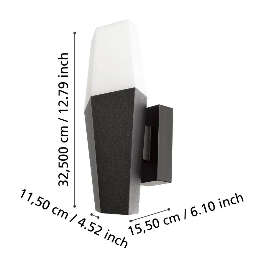 Eglo - Lauko sieninis šviestuvas 1xE27/25W/230V IP44