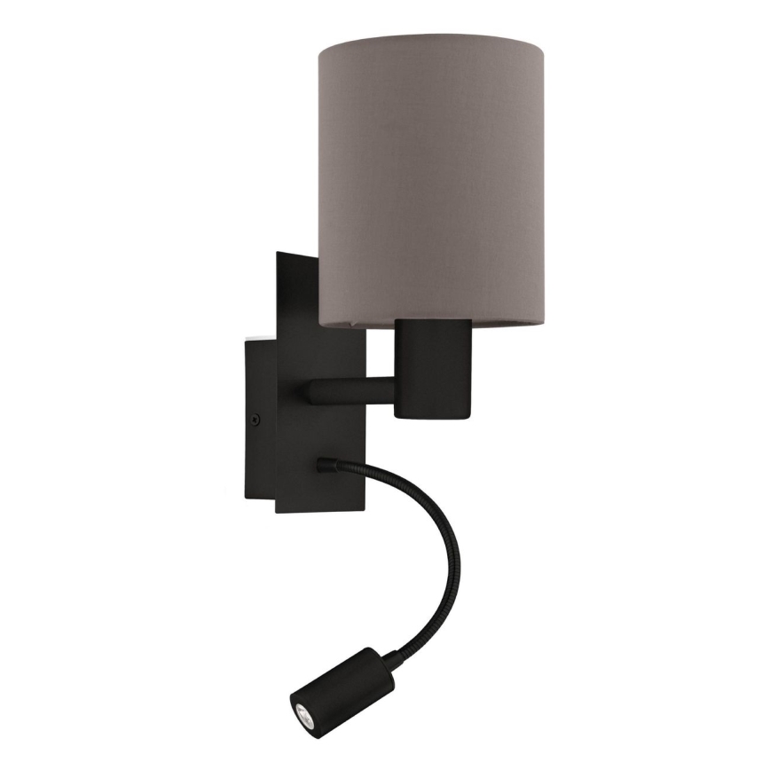 Eglo - LED sieninis šviestuvas 1xE27/40W/230V + LED/3,8W ruda