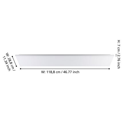 Eglo - LED Lubinis šviestuvas LED/32W/230V