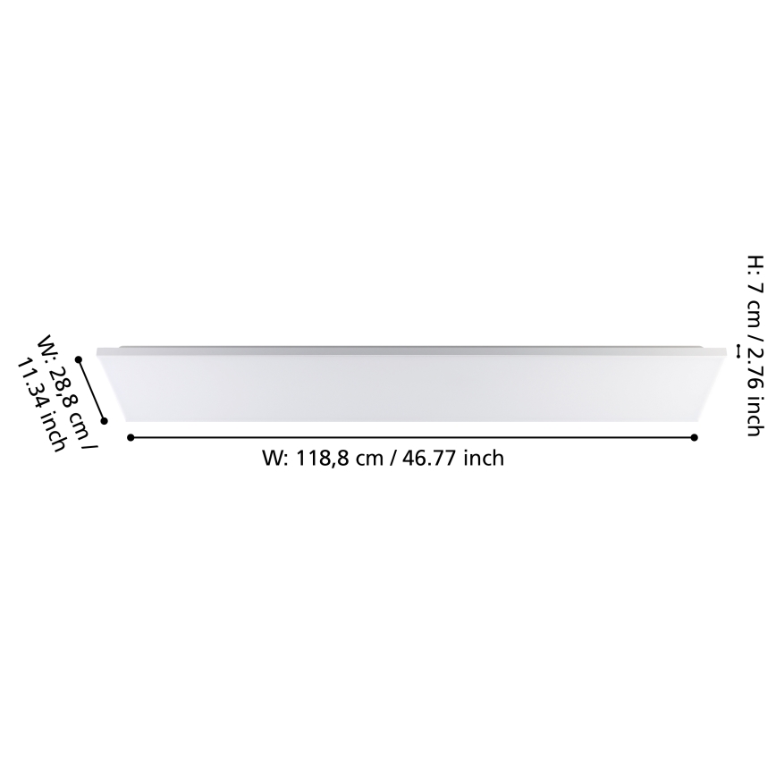 Eglo - LED Lubinis šviestuvas LED/32W/230V