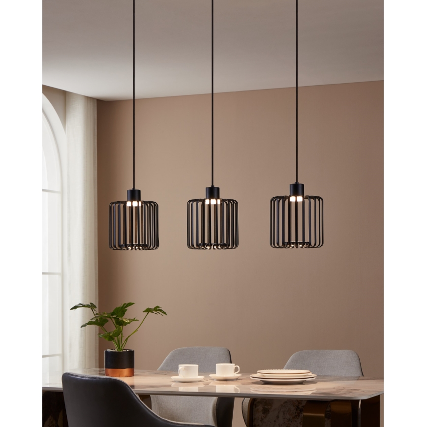 Eglo - LED RGBW Reguliuojamas pakabinamas sietynas 3xLED/3,7W/230V 2700-6500K