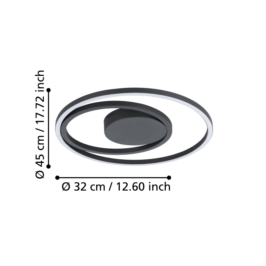 Eglo - RGBW Reguliuojamas lubinis šviestuvas LED/21,5W/230V