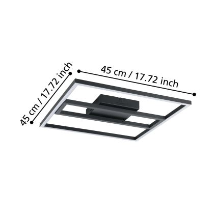 Eglo - LED RGBW Reguliuojamas lubinis šviestuvas LED/21W/230V