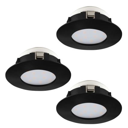 Eglo - KOMPLEKTAS 3x LED įleidžiamas lubinis vonios šviestuvas PINEDA LED/4,9W/230V IP44