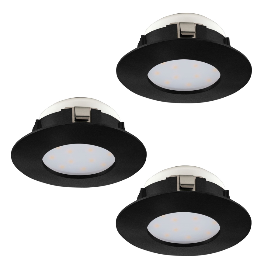 Eglo - KOMPLEKTAS 3x LED įleidžiamas lubinis vonios šviestuvas PINEDA LED/4,9W/230V IP44