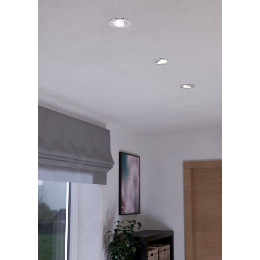 Eglo - KOMPLEKTAS 3xLED Pritemdomas šviestuvas 3xLED/6W/230V balta
