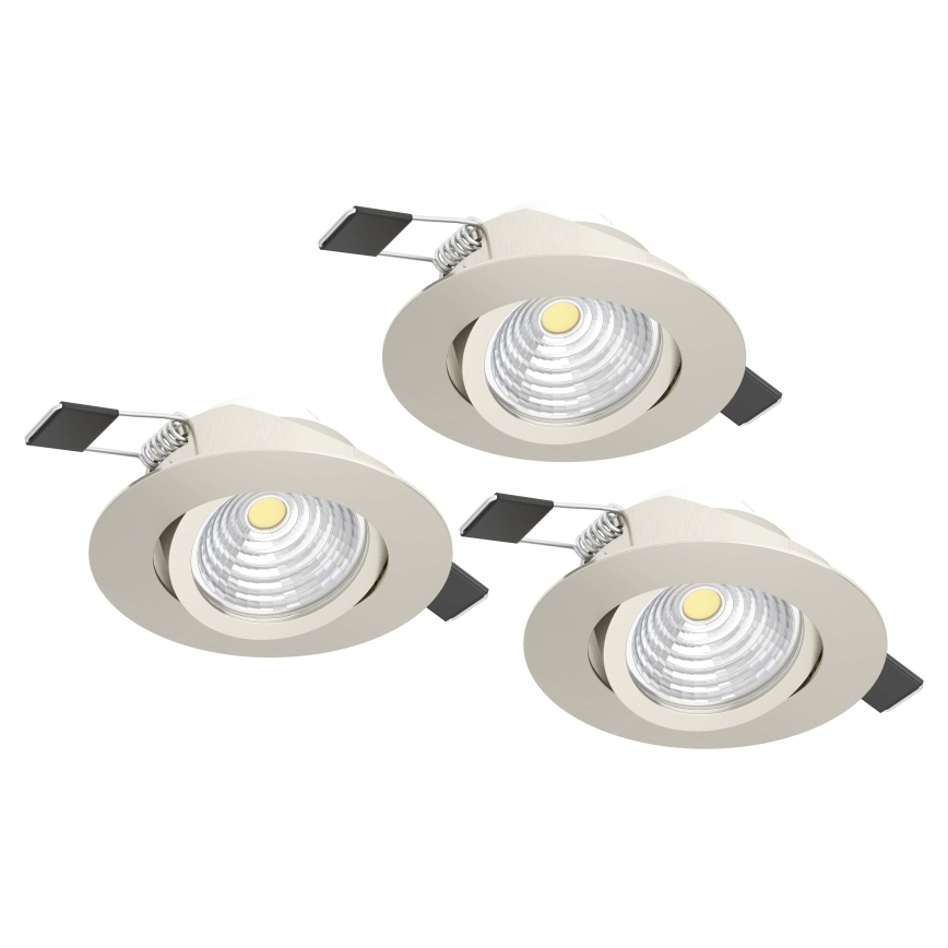 Eglo - KOMPLEKTAS 3xLED Pritemdomas šviestuvas 3xLED/6W/230V matinis chromas