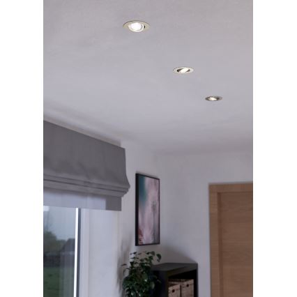 Eglo - KOMPLEKTAS 3xLED Pritemdomas šviestuvas 3xLED/6W/230V matinis chromas
