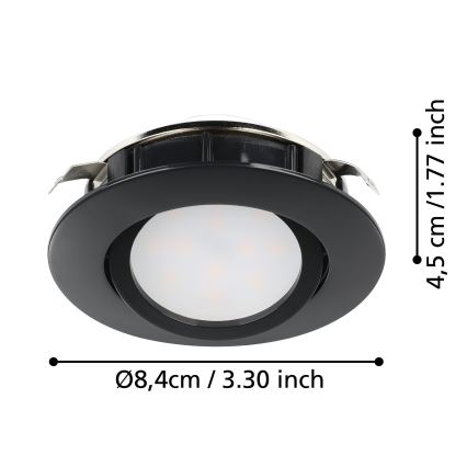 Eglo - LED Reguliuojamas įleidžiamas šviestuvas LED/5,5W/230V