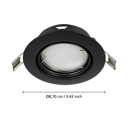 Eglo - RINKINYS 3x LED Įleidžiami šviestuvai PENETO 1xGU10/4,6W/230V