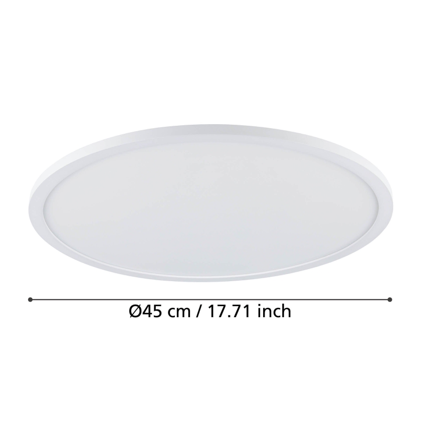 Eglo - LED Pritemdomas lubinis šviestuvas LED/33,5W/230V diametras 45 cm balta