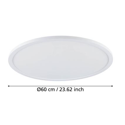 Eglo - LED Pritemdomas lubinis šviestuvas LED/41W/230V diametras 60 cm balta