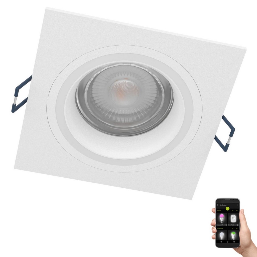 Eglo - LED RGBW Pritemdomas įleidžiamas lubinis šviestuvas LED/4,7W/230V balta