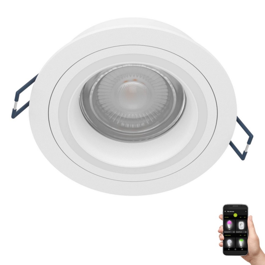 Eglo - LED RGBW Pritemdomas įleidžiamas lubinis šviestuvas LED/4,7W/230V balta