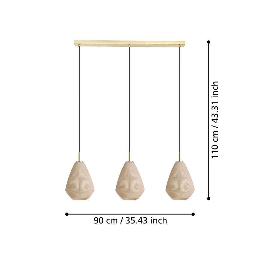 Eglo - Pakabinamas sietynas 3xE27/40W/230V