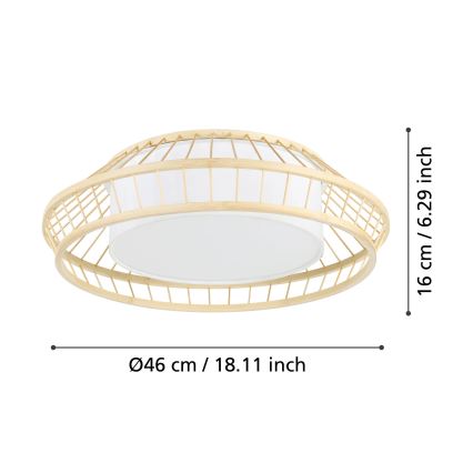Eglo - LED RGBW Reguliuojamas lubinis šviestuvas LED/22W/230V 2700-6500K