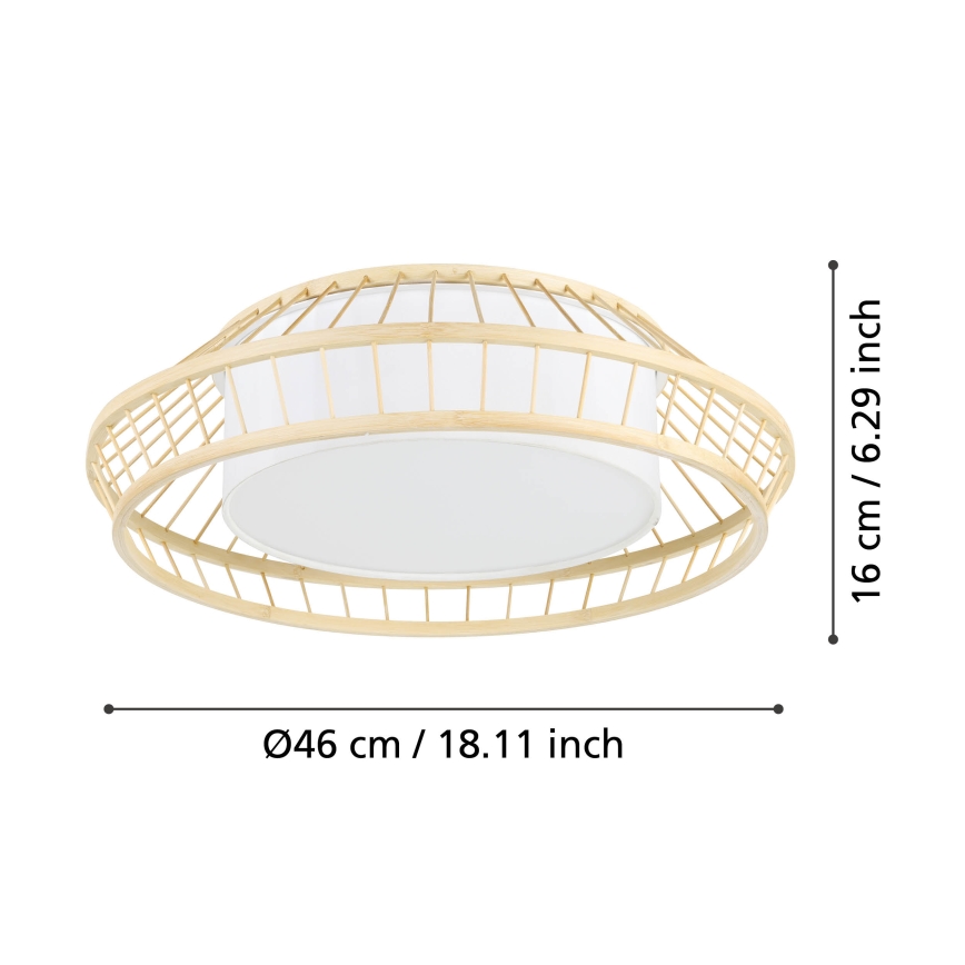 Eglo - LED RGBW Reguliuojamas lubinis šviestuvas LED/22W/230V 2700-6500K