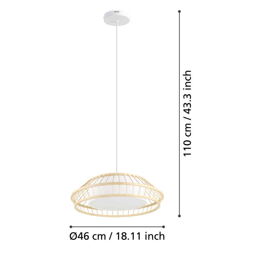 Eglo - LED RGBW Reguliuojamas pakabinamas sietynas LED/22W/230V 2700-6500K