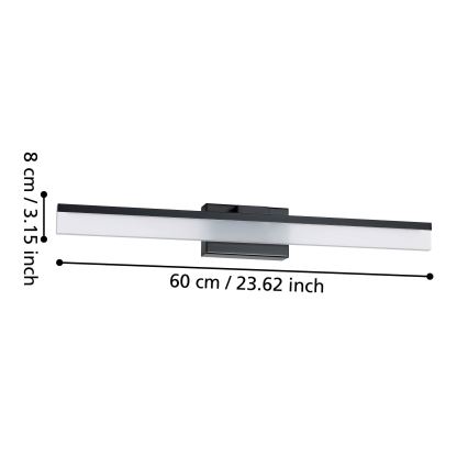 Eglo - LED Sieninis vonios šviestuvas LED/11W/230V IP44