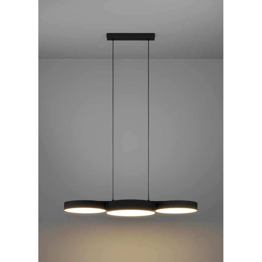 Eglo - LED RGBW Reguliuojamas pakabinamas sietynas 3xLED/7,5W/230V 2700-6500K juoda