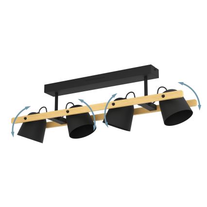 Eglo - LED RGBW Tvirtinamas pritemdomas sietynas 4xLED/3,7W/230V 2700-6500K