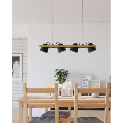 Eglo - LED RGBW Reguliuojamas pakabinamas sietynas 4xLED/3,7W/230V 2700-6500K