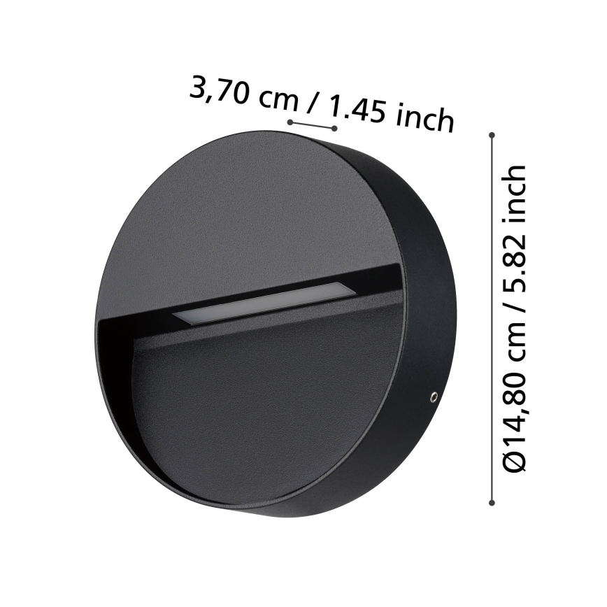 Eglo - LED Lauko sieninis šviestuvas LED/4,8W/230V IP65