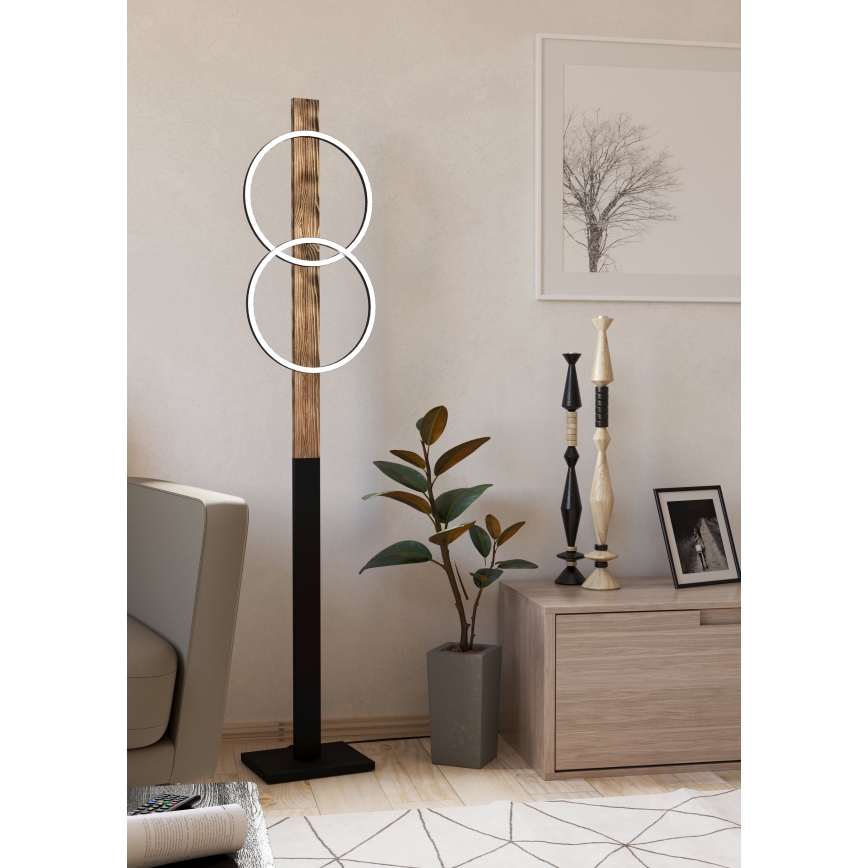 Eglo - LED toršeras 2xLED/12W/230V 3000K ruda/juoda