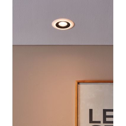 Eglo - LED įleidžiamas lubinis šviestuvas LED/4,8W/230V juoda