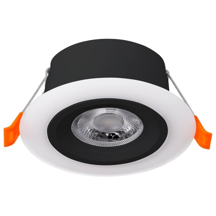 Eglo - KOMPLEKTAS 3x LED įleidžiamas lubinis šviestuvas 3xLED/4,8W/230V juoda