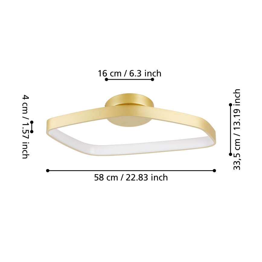 Eglo - LED Pritemdomas lubinis šviestuvas LED/25,2W/230V