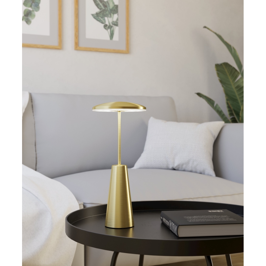 Eglo - LED Pritemdomas jutiklinis lauko šviestuvas  LED/2,8W/5V 2400K/3000K/4000K 5200 mAh IP54 auksas