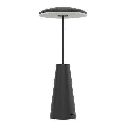 Eglo - LED Pritemdomas jutiklinis lauko šviestuvas LED/2,8W/5V 2400K/3000K/4000K 5200 mAh IP54 juoda