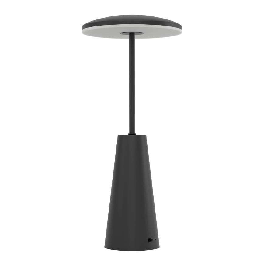 Eglo - LED Pritemdomas jutiklinis lauko šviestuvas LED/2,8W/5V 2400K/3000K/4000K 5200 mAh IP54 juoda