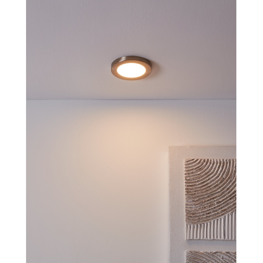 Eglo - LED įleidžiamas lubinis šviestuvas LED/5,5W/230V 3000K matinis chromas