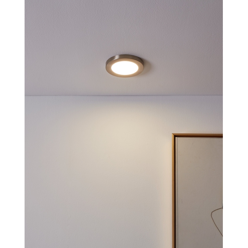 Eglo - LED įleidžiamas lubinis šviestuvas LED/5,5W/230V 4000K matinis chromas
