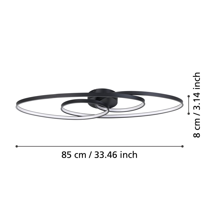 Eglo - LED Pritemdomas lubinis šviestuvas LED/38W/230V