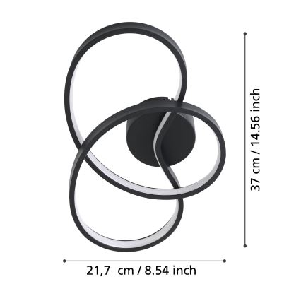 Eglo - LED sieninis šviestuvas LED/14,5W/230V
