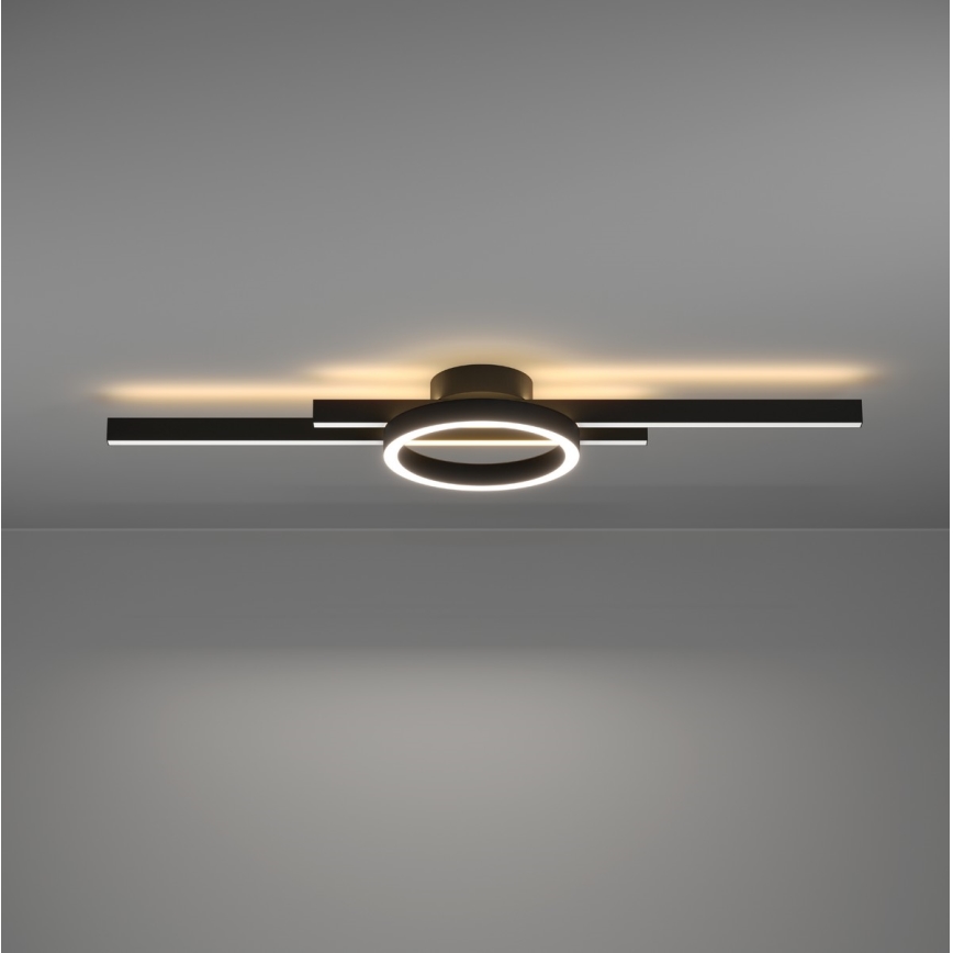Eglo - LED RGBW Reguliuojamas lubinis šviestuvas LED/23,5W/230V 2700-6500K juoda + nuotolinio valdymo pultas