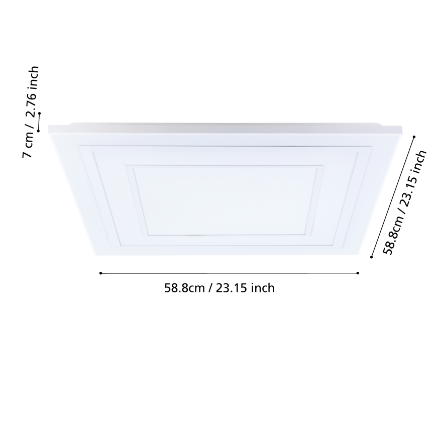 Eglo - LED RGBW Reguliuojamas lubinis šviestuvas LED/29W/230V 3000-6500K + nuotolinio valdymo pultas