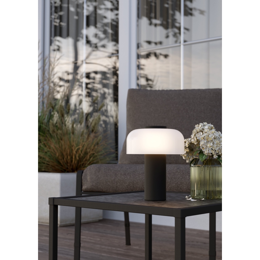 Eglo - LED Pritemdomas jutiklinis lauko šviestuvas LED/2,25W/5V 2400-4000K 5200 mAh IP44 juoda/balta