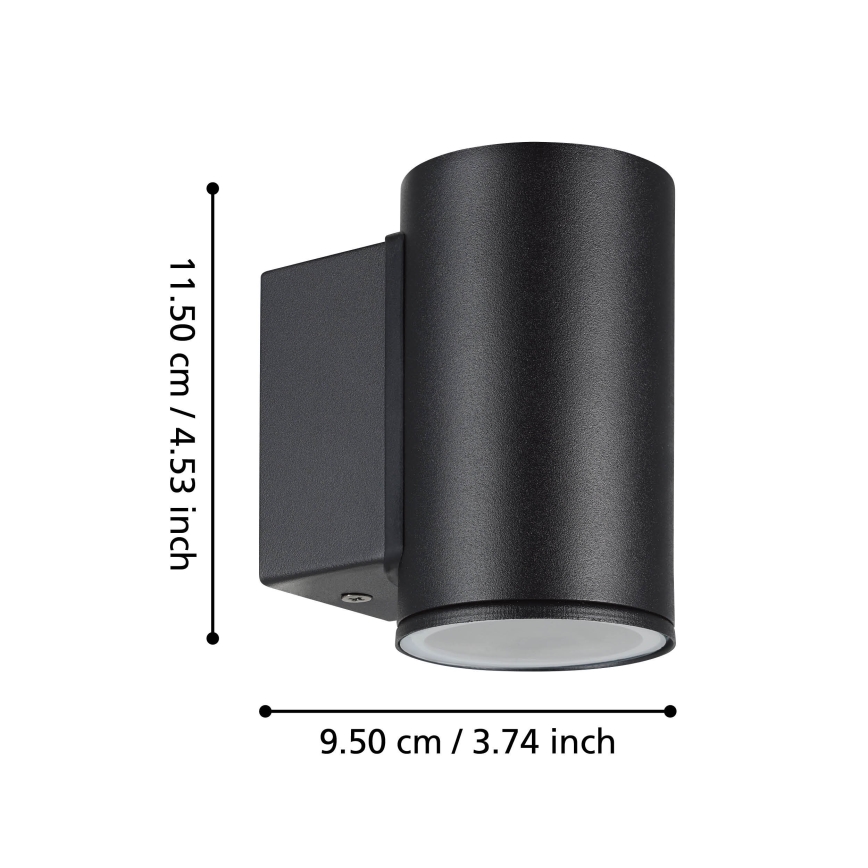 Eglo - LED sieninis lauko šviestuvas 1xGU10/2,8W/230V IP44
