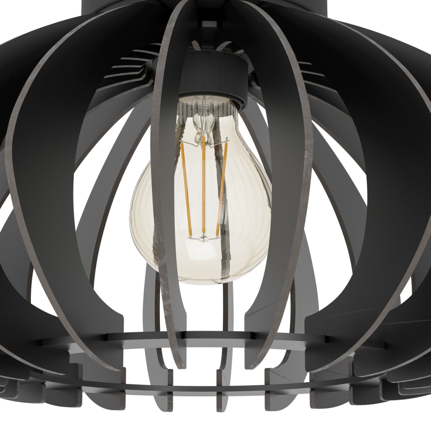 Eglo - Lubinis šviestuvas 1xE27/40W/230V diametras 38 cm juoda