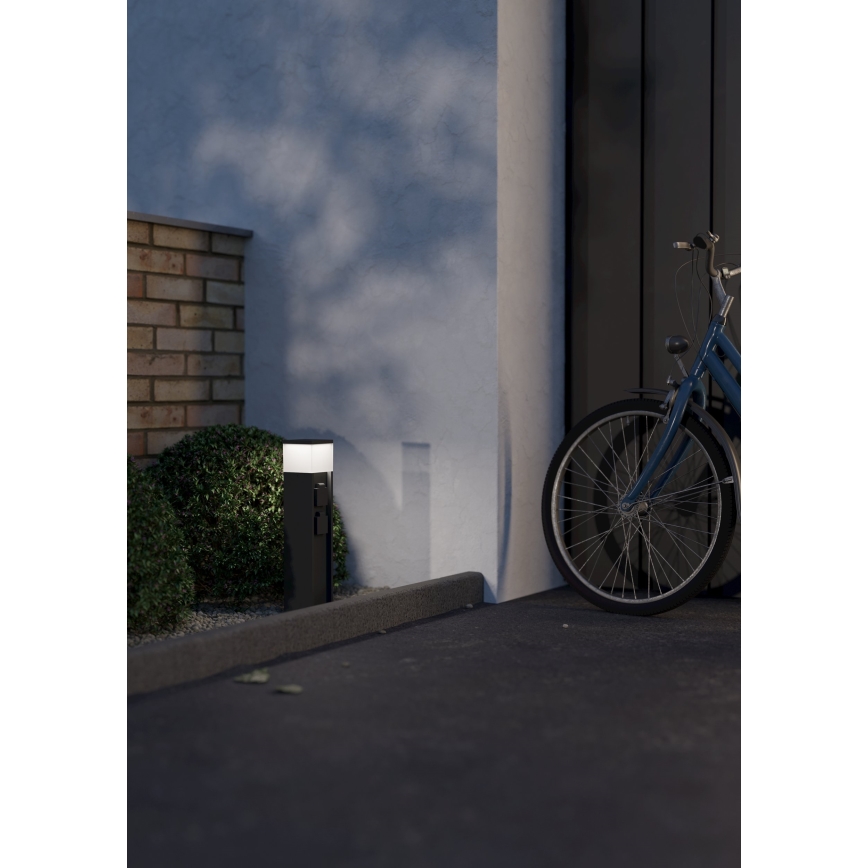 Eglo - Lauko šviestuvas su 2 lizdais 1xE27/25W/230V IP54 antracitas