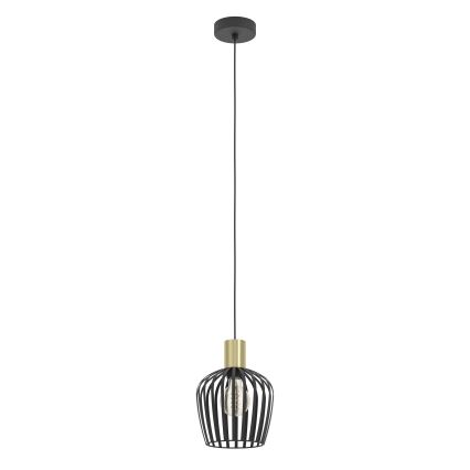 Eglo - Pakabinamas sietynas 1xE27/40W/230V juoda/auksas