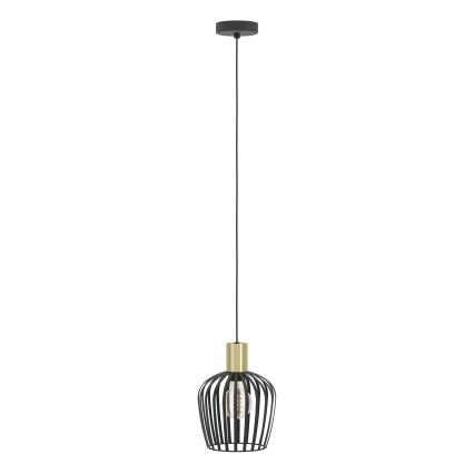 Eglo - Pakabinamas sietynas 1xE27/40W/230V juoda/auksas