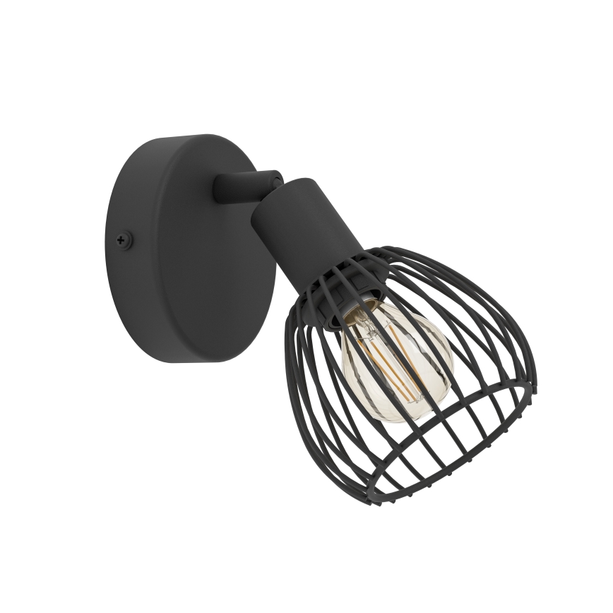 Eglo - Sieninis šviestuvas 1xE14/40W/230V juoda