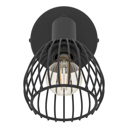 Eglo - Sieninis šviestuvas 1xE14/40W/230V juoda